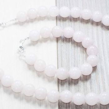 Conjunto cuarzo rosa Plata de Ley 925