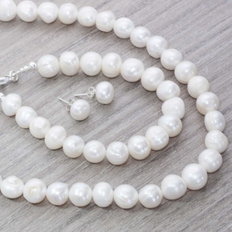 Conjunto perla de agua dulce Plata de Ley 925 - Karissma