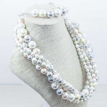 Conjunto perla de nacar Plata de Ley 925
