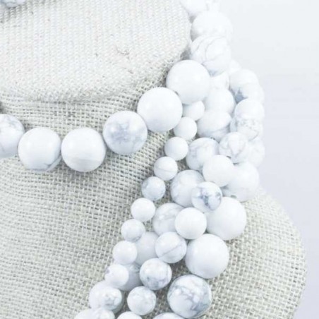 Conjunto howlite Plata de Ley 925