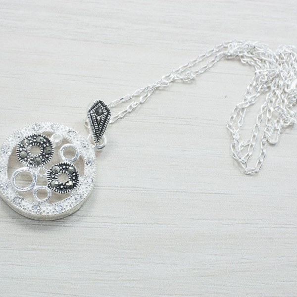 Conjunto circulos marquesita Plata de Ley 925