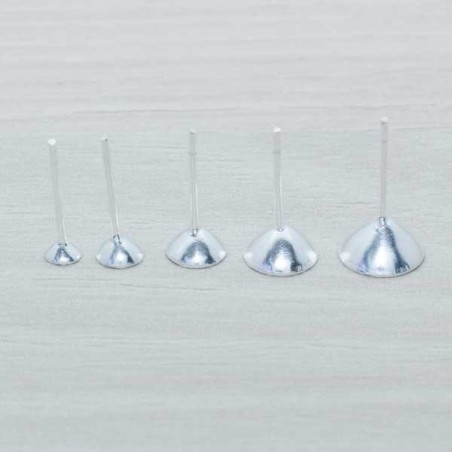 Base pendientes cóncavo Plata de Ley 925