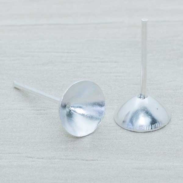 Base pendientes cóncavo Plata de Ley 925