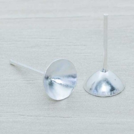 Base pendientes cóncavo Plata de Ley 925