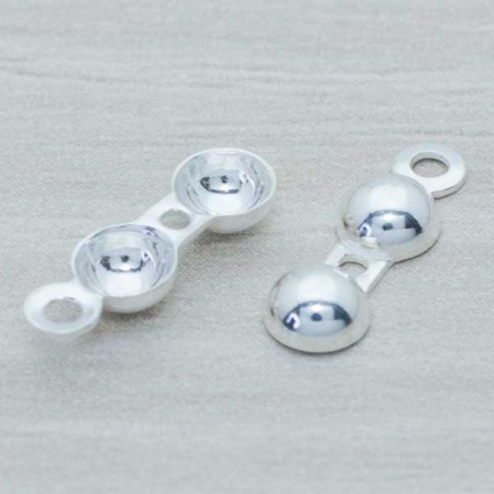 Terminal collar tapanudo N4 Plata de Ley 925