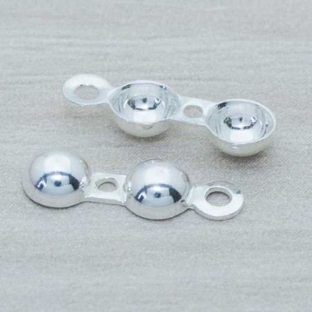 Terminal collar tapanudo N4 Plata de Ley 925