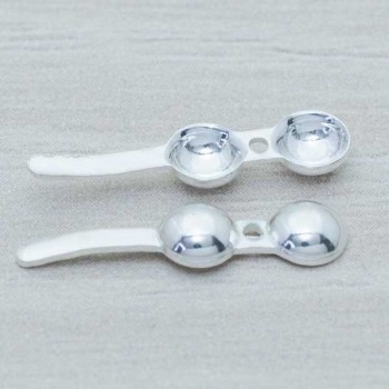 Terminal collar tapanudo N3 Plata de Ley 925 2