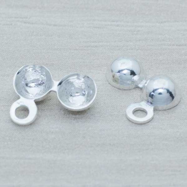 Terminal collar tapanudo Plata de Ley 925