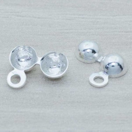 Terminal collar tapanudo Plata de Ley 925