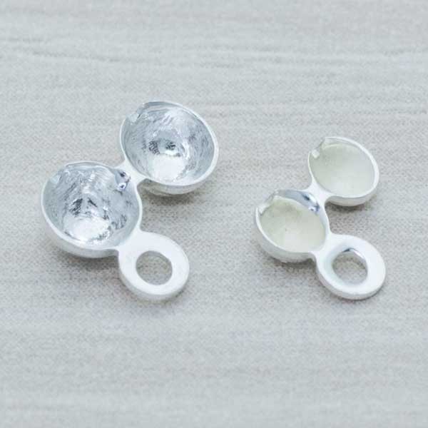 Terminal collar tapanudo Plata de Ley 925