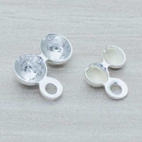 Terminal collar tapanudo Plata de Ley 925