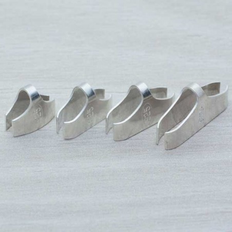 Terminal plano cordón abierto Plata de Ley 925