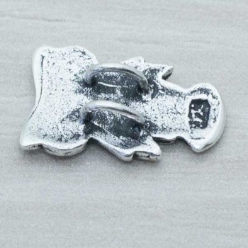 Colgante y entrepieza búho oxidado Plata de Ley 925 2