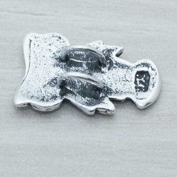 Colgante y entrepieza búho oxidado Plata de Ley 925