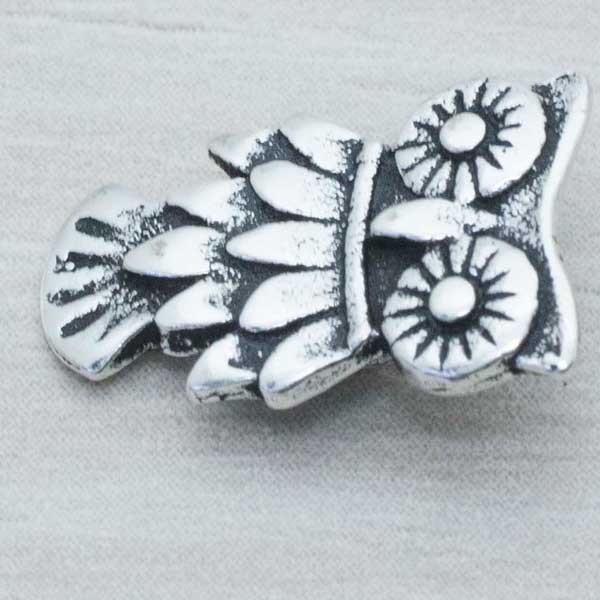 Colgante y entrepieza búho oxidado Plata de Ley 925