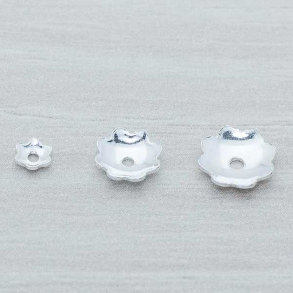 Casquilla flor Plata de Ley 925