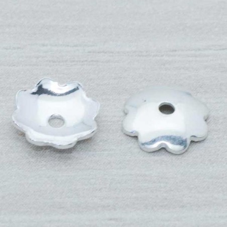 Casquilla flor Plata de Ley 925