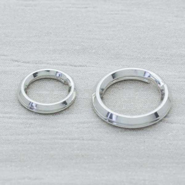 Anilla doble llavero Plata de Ley 925