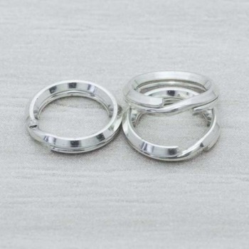 Anilla doble llavero Plata de Ley 925 2