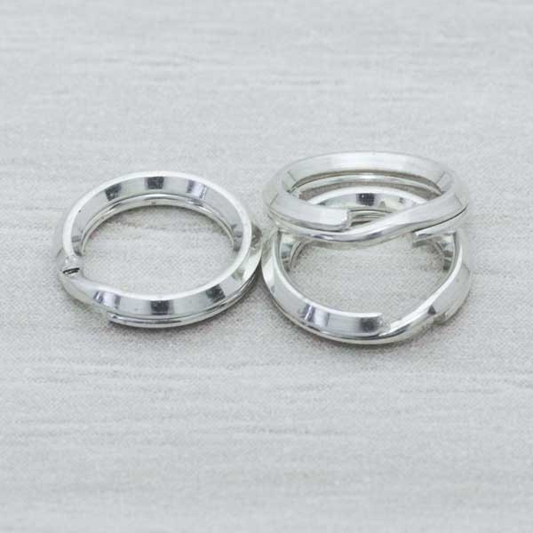 Anilla doble llavero Plata de Ley 925