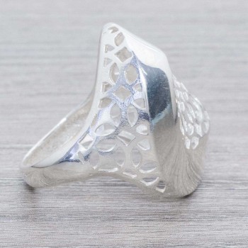 Anillo rejilla Plata de Ley 925 2