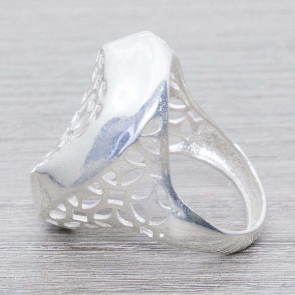 Anillo rejilla Plata de Ley 925
