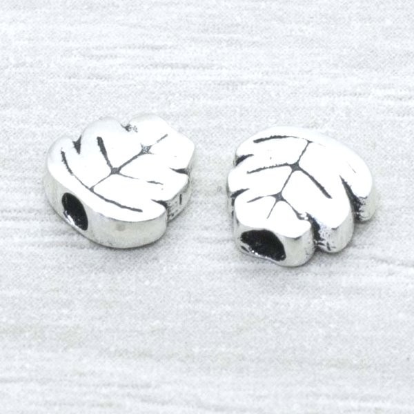 Abalorio hoja oxidado Plata de Ley 925