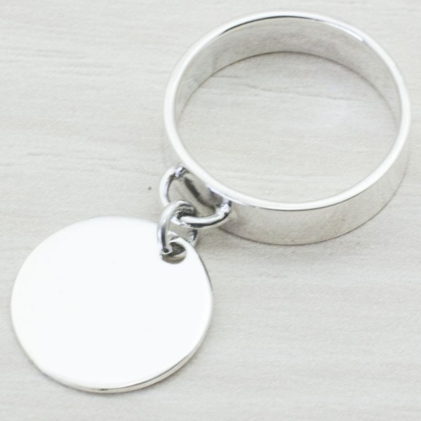 Anillo con medalla Plata de Ley 925