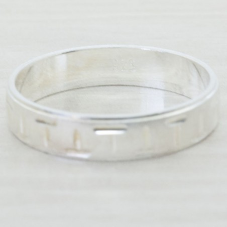 Alianza mate y brillo T Plata de Ley 925