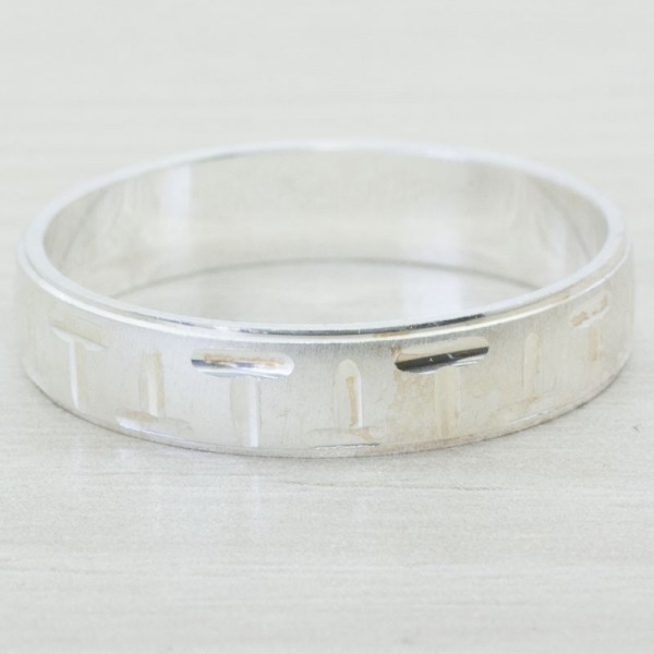 Alianza mate y brillo T Plata de Ley 925