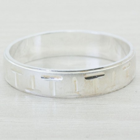 Alianza mate y brillo T Plata de Ley 925