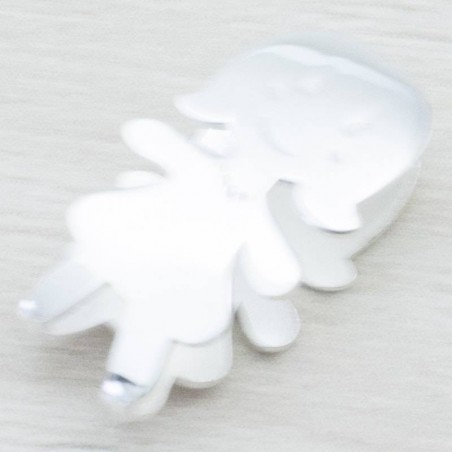 Entrepieza niña Plata lisa de Ley 925