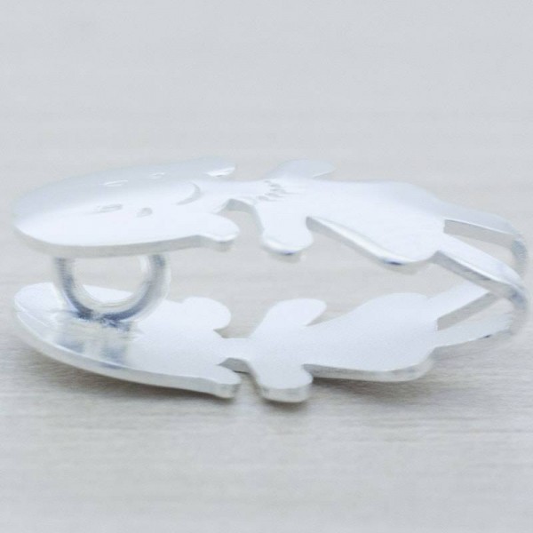 Entrepieza niña Plata lisa de Ley 925