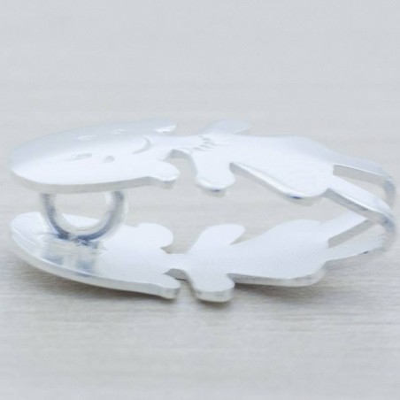 Entrepieza niña Plata lisa de Ley 925