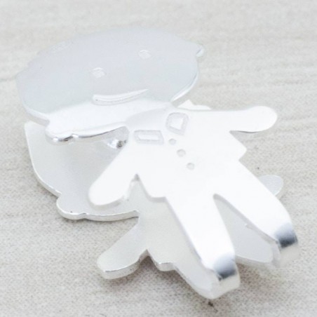 Entrepieza niño Plata lisa de Ley 925