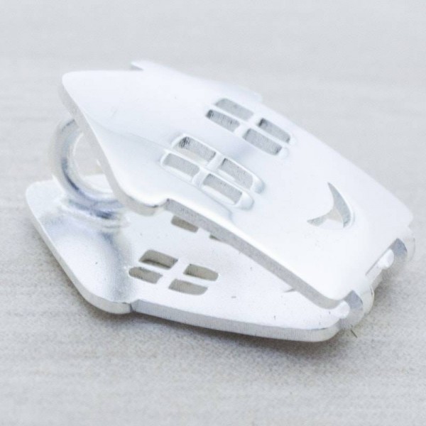 Entrepieza casita Plata lisa de Ley 925