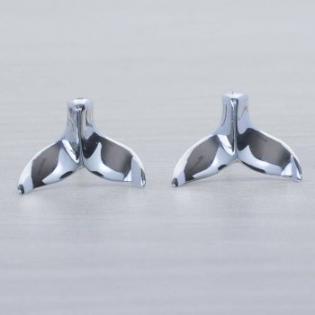 Pendientes cola de ballena Plata de Ley 925 2