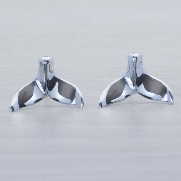 Pendientes cola de ballena Plata de Ley 925