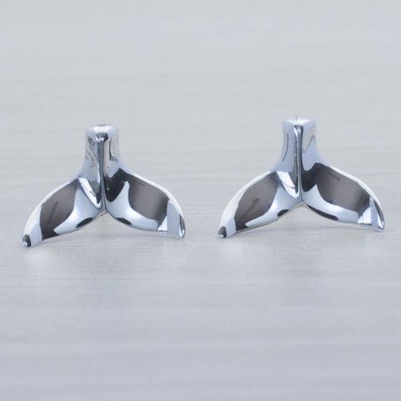 Pendientes cola de ballena Plata de Ley 925