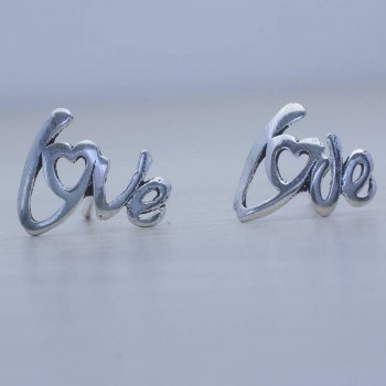 Pendientes letras Love Plata de Ley 925