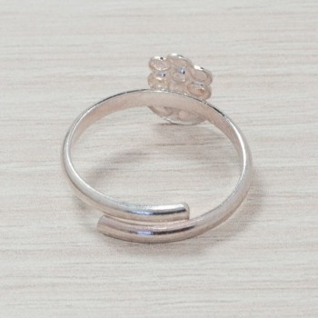 Anillo esmaltado flor Plata de Ley 925 2