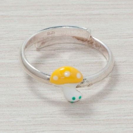 Anillo seta esmaltada Plata de Ley 925