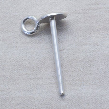 Base de pendiente redondo en Plata de Ley 925