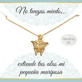 Collar con mensaje mariposa 2