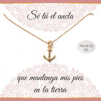 Collar con mensaje ancla