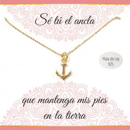 Collar con mensaje ancla