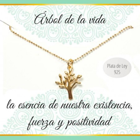Collar con mensaje árbol